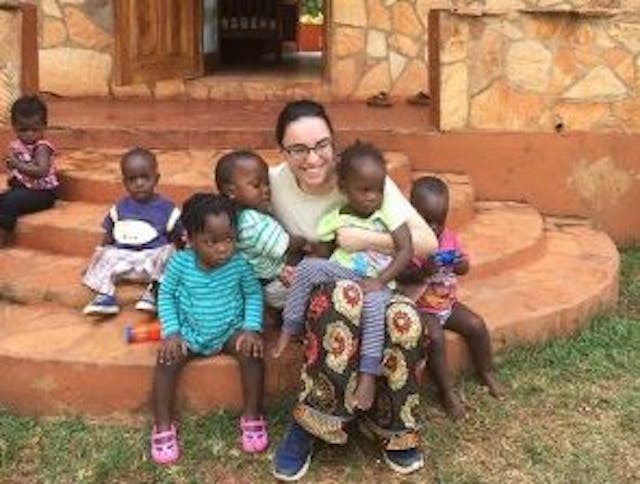 Rachel Guy in Uganda (Photo via Save the 1) doctors told her mother to abort