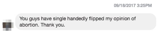 One woman commented that the videos have changed her view of abortion. These Live Action videos have saved 13 babies from abortion image