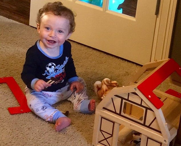 Baby W is thriving two years after his birth mother left him at an urgent care location under safe haven laws.
