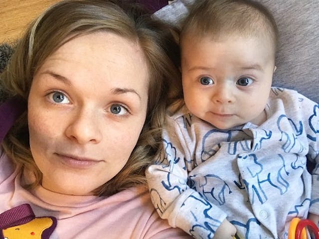 Baby Reu and his mom. Photo courtesy of Carly-Jo Newbold. Baby Reu and his mom.