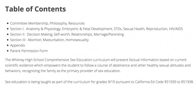 sex education