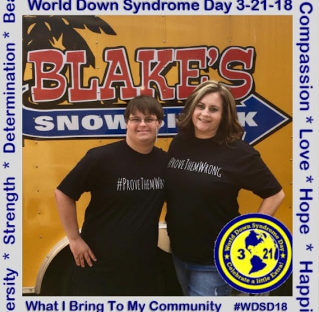 Mary Ann and Blake Pyron for World Down Syndrome Day Image: Mary Ann and Blake Pyron for World Down Syndrome Day
