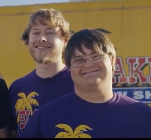 Blake Pyron (R) and brother Mitchell Pyron (L) Image: Blake and brother Mitchell Pyron