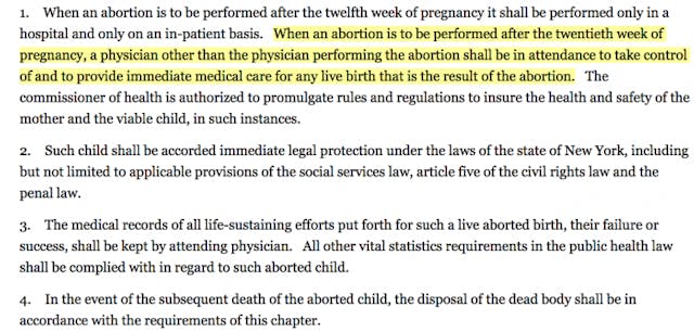 New York budget bill would repeal abortion laws protecting preborn babies image