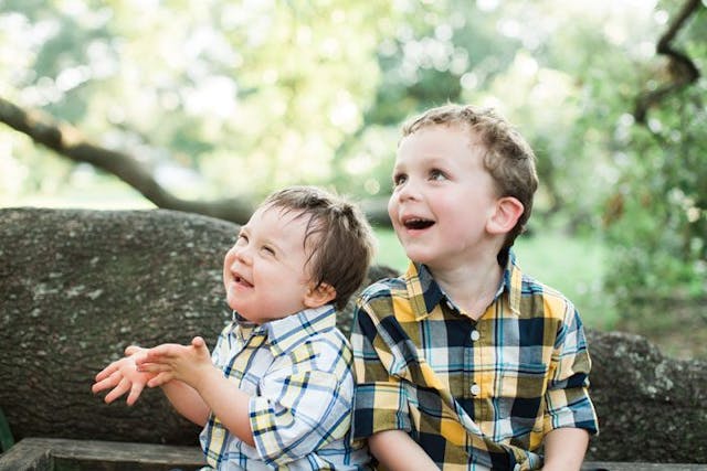 Wyatt and his brother down syndrome