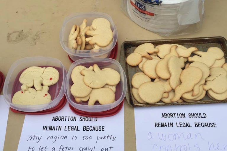 Aborted baby cookies, abortion, college, sick humor, joke, dismemberment