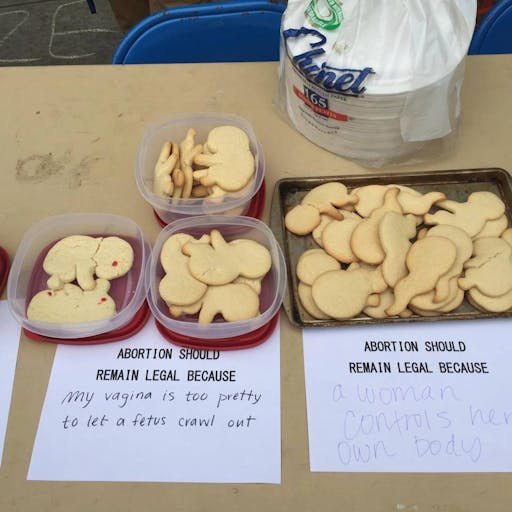 Aborted baby cookies, abortion, college, sick humor, joke, dismemberment