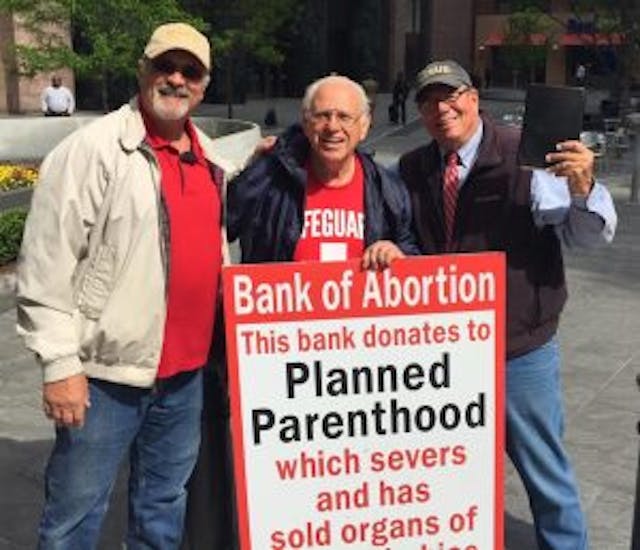 John Pisciotta and Flip Benham Protest BOA for support of Planned Parenthood John Pisciotta and Flip Benham Protest BOA for Support of Planned Parenthood