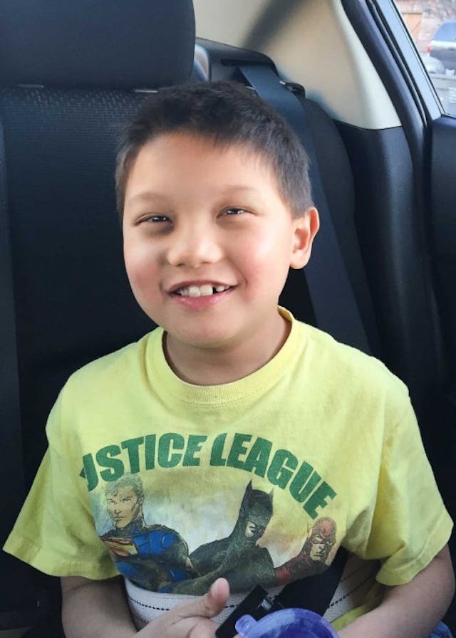 Zeke Smiley on Christmas Eve, smiling and joyful as ever (Photo Courtesy of Lisa Smiley) Christmas2015-1