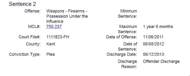 Thomas J Gordon weapons charges