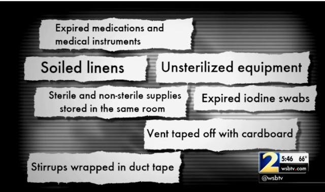 Georgia Abortion facility inspections list