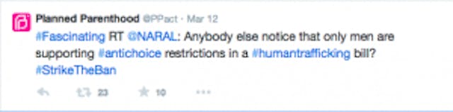 NARAL, PLanned Parenthood, human trafficking