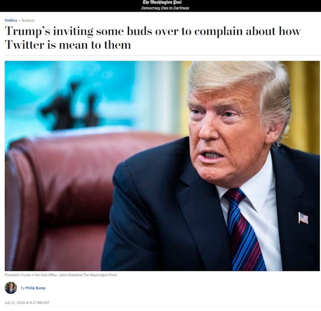 Image: WAPO article in Twitter censorship mocks claims by pro-life groups