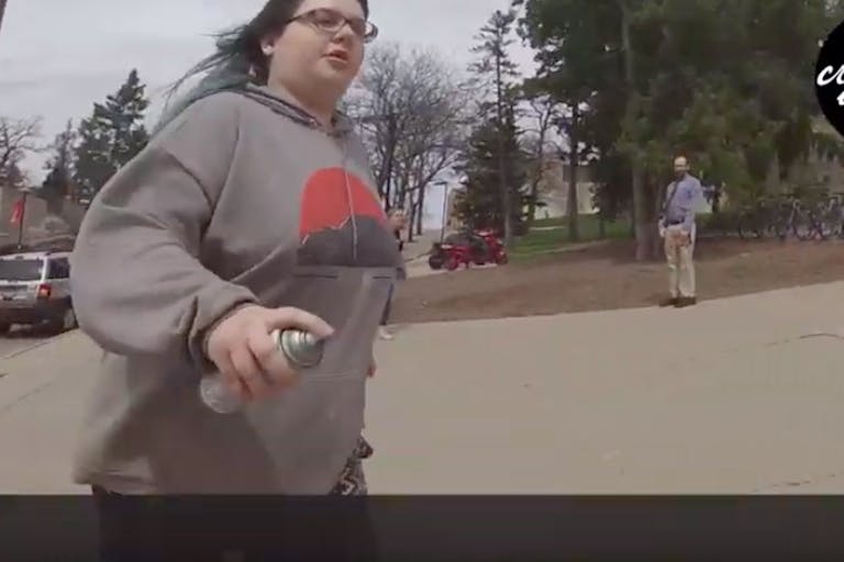 pro-lifer assaulted vandalized