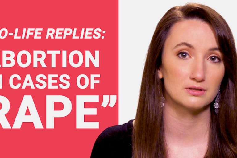 pro-life replies, rape