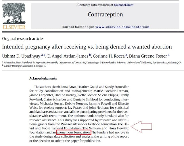 When pro-abortion studies hide their funding sources, why does the media ignore it? image