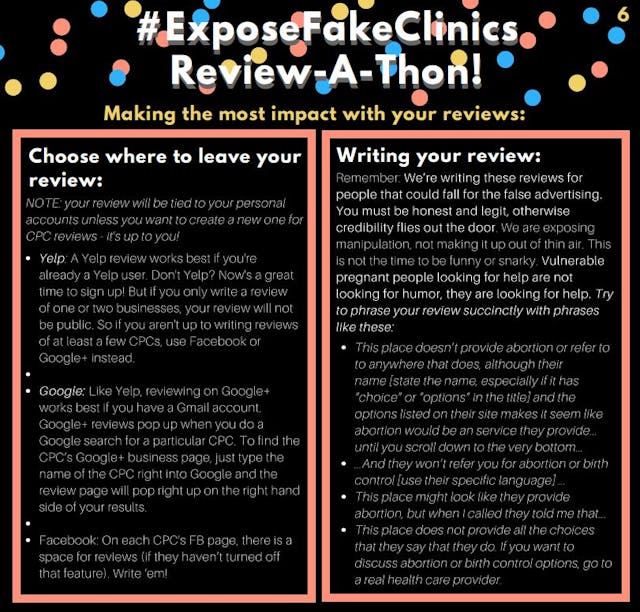 Abortion supporters left fake bad reviews about pregnancy centers. It backfired. image