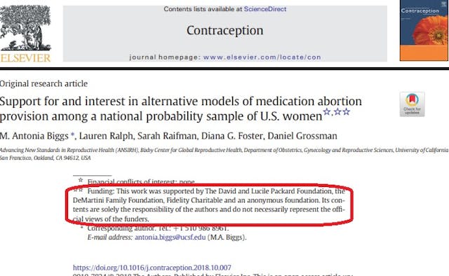 When pro-abortion studies hide their funding sources, why does the media ignore it? image