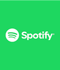 Spotify logo on green background