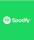 Spotify logo on green background