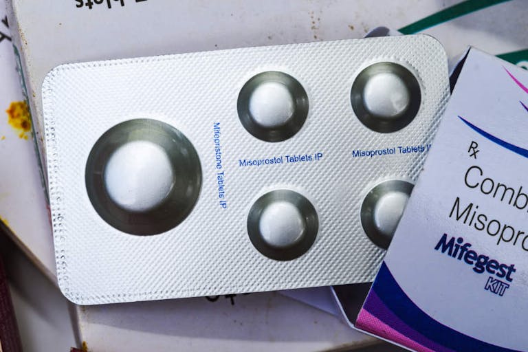 Mifepristone, also known as RU-486, is a medication typically used in combination with misoprostol to bring about a medical abortion during pregnancy and manage early miscarriage. A United States appeals court has ruled to restrict access to the abortion pill mifepristone, ordering a ban on telemedicine prescriptions and shipments of the drug by mail, this issue has created uproar in the USA, according to a report. It also limited its use to up to seven weeks of pregnancy, rather than 10. Mifepristone's availability remains unchanged for now, following an emergency order from the US Supreme Court in April preserving the status quo during the appeal. A Box of Mifepristone Pills photo was taken at a pharmacy in Tehatta, West Bengal; India on 18/08/2023.  (Photo by Soumyabrata Roy/NurPhoto via Getty Images) abortion