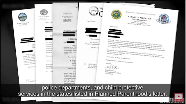 Live Action FOIA Letters Planned Parenthood sex trafficking Planned Parenthood ignored another victim’s sexual abuse and multiple abortions image