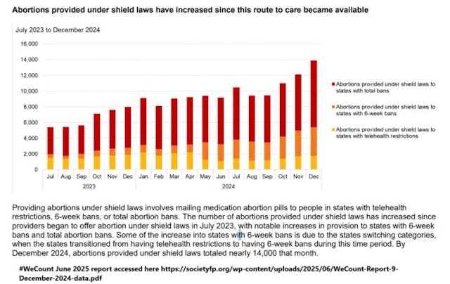 #WeCount for July 2023 to December 2024 abortions under shield laws abortions #WeCount for July 2023 to December 2024 abortions under shield laws abortions