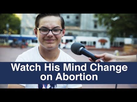 "Two different opinions on that now"  - Watch his mind change on abortion thumbnail