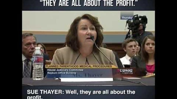 Sue Thayer testifies on Planned Parenthood's Abortion Quotas thumbnail