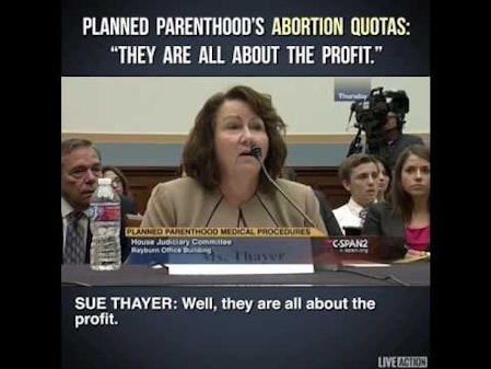 Sue Thayer testifies on Planned Parenthood's Abortion Quotas thumbnail