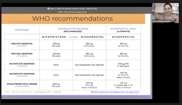 WHO recommendations – abortion drugs Sex ed leader trains teens as ‘abortion doulas’ who lead women to lie about abortion pill injuries image