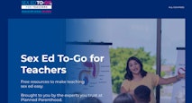 sex ed to go website screenshot