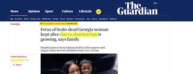 Adriana Smith’s baby has been born, but abortion apologists still want him to die image