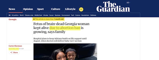 Adriana Smith’s baby has been born, but abortion apologists still want him to die image