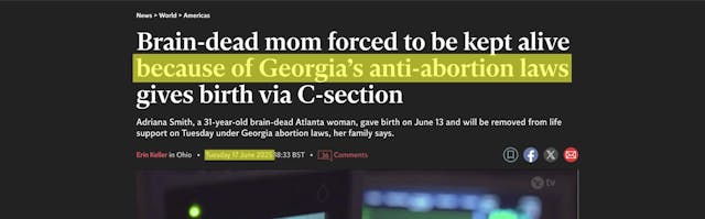 Adriana Smith’s baby has been born, but abortion apologists still want him to die image