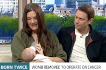Lucy Isaac baby Rafferty womb surgery