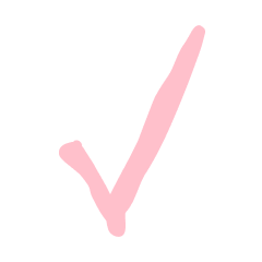A light pink checkmark