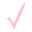 A light pink checkmark