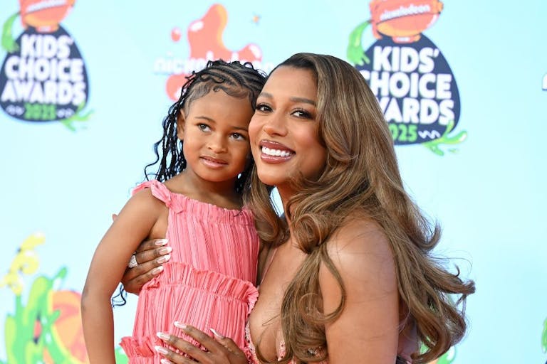 Hazel Monét Gaines, Victoria Monét at the Nickelodeon 2025 Kids' Choice Awards held at Barker Hangar on June 21, 2025 in Santa Monica, California. (Photo by Gilbert Flores/Variety via Getty Images) abort