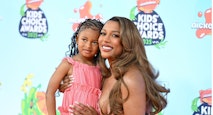 Hazel Monét Gaines, Victoria Monét at the Nickelodeon 2025 Kids' Choice Awards held at Barker Hangar on June 21, 2025 in Santa Monica, California. (Photo by Gilbert Flores/Variety via Getty Images) abort