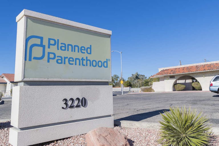 Photo: LPETTET/Getty Images Planned Parenthood sign, Las Vegas NV