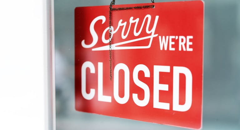 closed sign