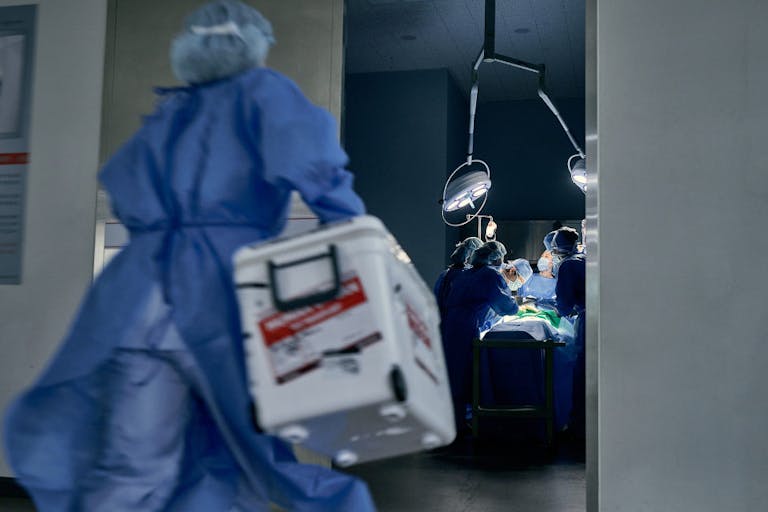 Photo: Getty Images Ice Box for Organ Donation