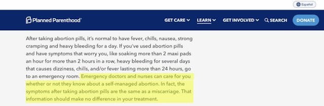 – self-managed abortion re: ER doctors/miscarriage (https://archive.is/dby5G) https://archive.is/dby5G