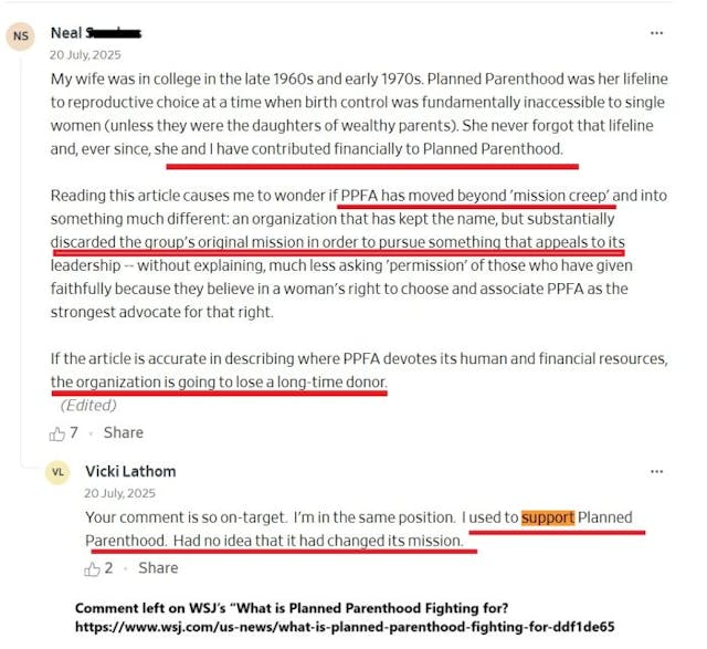 Planned Parenthood’s mission creep will lose donors WSJ comment Planned Parenthood's mission creep will lose donors WSJ comment