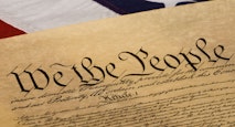 American Flag and Declaration of Independance