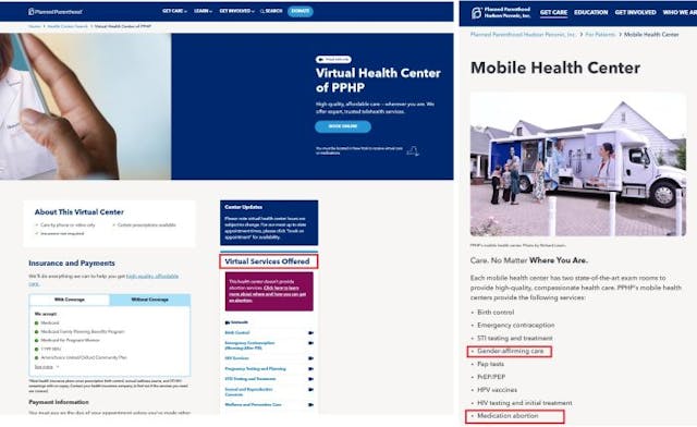 Planned Parenthood Hudson Peconic PPHP mobile health center offers abortions while virtual health center doesn’t Planned Parenthood Hudson Peconic PPHP mobile health center offers abortions while virtual health center doesn't