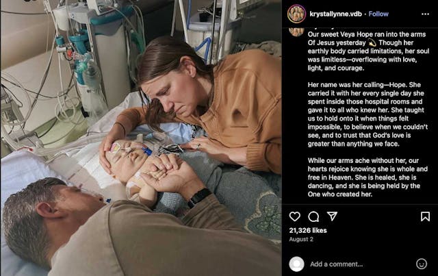 Baby with Down syndrome, whose parents fought to get her care in Canada, has died image