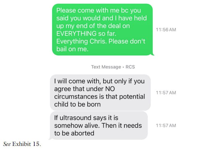 Woman sues baby’s father and abortion pill business for wrongful death of preborn child image