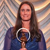 Mary Wagner receiving a code